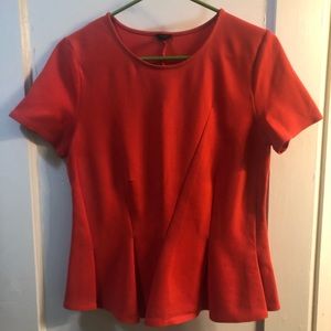 Asymmetrical Pleated Peplum Top